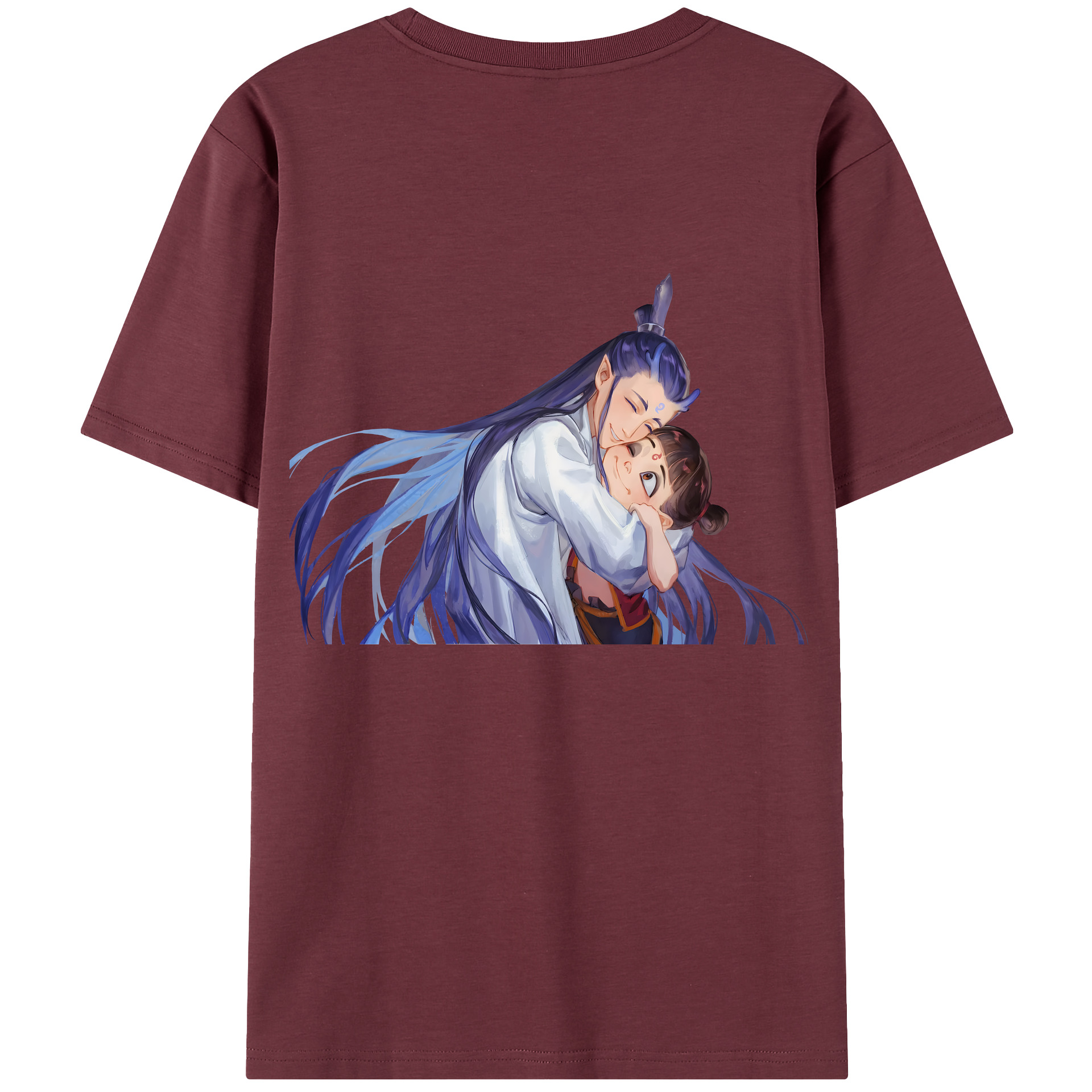 （画像用） Ne Zha 2 ナタ 魔童の大暴れ 綿100％半袖Tシャツ（背面プリント）